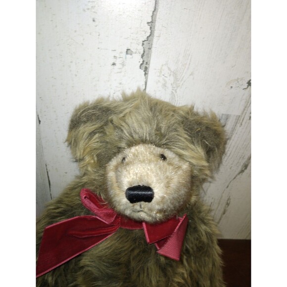 Bath & Body Works Aspen Teddy Bear Plush 10"  Red Bow  w/tag Stuffed Animal Toy - Picture 2 of 6